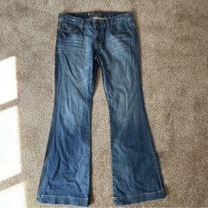 Express Blue Flare & Wide Leg Jeans